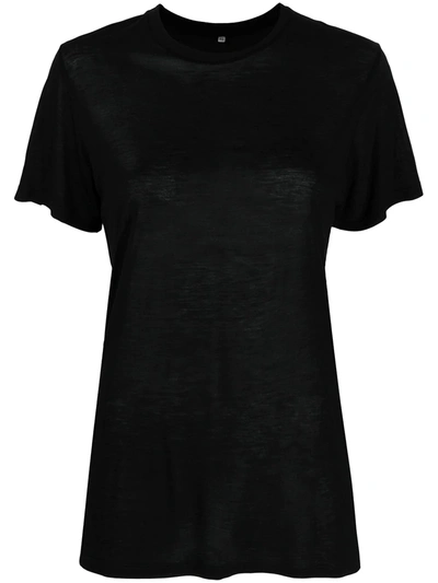 Shop Baserange Bamboo Jersey T-shirt In Black