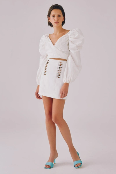 Shop C/meo Collective Orbiting Skirt Ivory