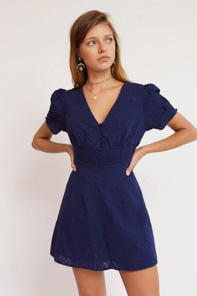 Shop Finders Keepers Soraya Mini Dress Navy