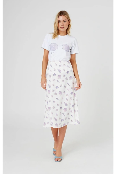 Shop Finders Keepers Helena Skirt Ivory Shell