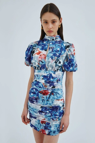 Shop C/meo Collective Orbital Top Blue Painted Floral