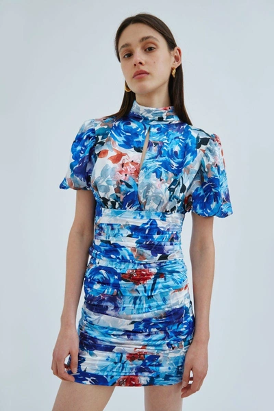 Shop C/meo Collective Orbital Top Blue Painted Floral