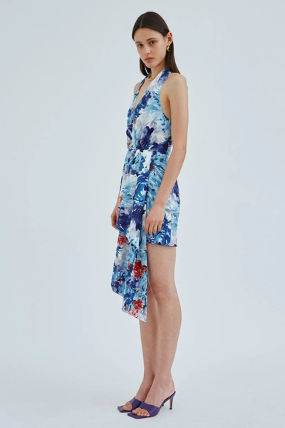 Shop C/meo Collective Orbital Dress Blue Painted Floral