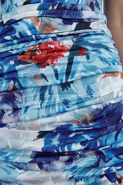 Shop C/meo Collective Orbital Skirt Blue Painted Floral