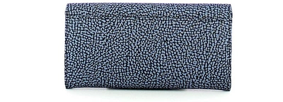 Shop Borbonese Designer Wallets Blue Op Nylon Continental Wallet In Bleu