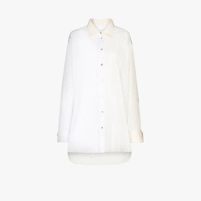 Shop Marques' Almeida Oversized-hemd In Weiss