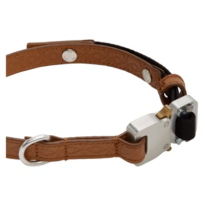 Shop Alyx Brown Small Dog Collar & Leash Set In Brw0004-cam