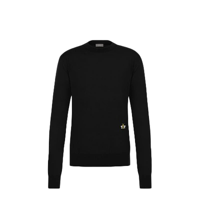 Pre-owned Kaws  X Dior Bee Wool Sweater Black