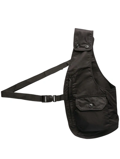 Shop Engineered Garments Half-gilet Shoulder Bag In Black