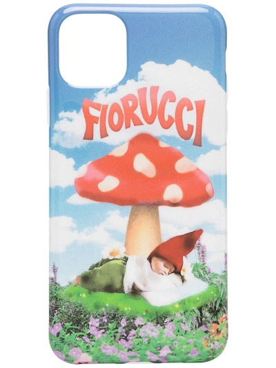 Shop Fiorucci Mushroom Print Iphone 11 Pro Max Case In Blue