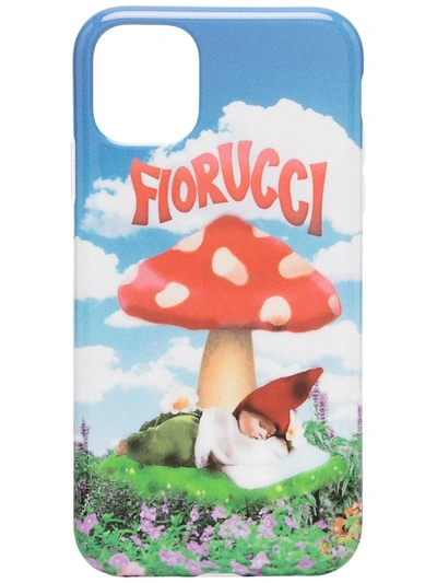 Shop Fiorucci Mushroom Iphone 11 Case In Blue