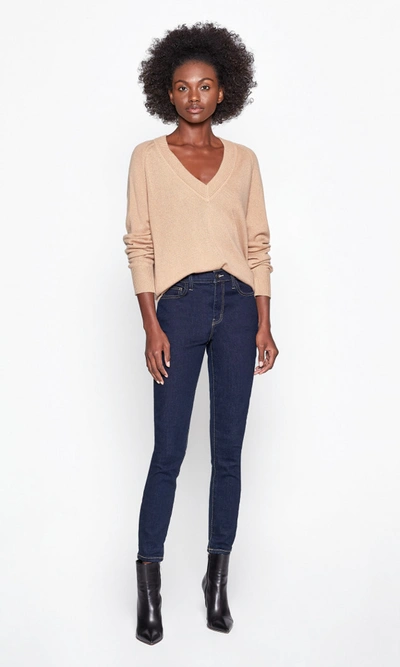 Shop Equipment Madalene V-neck Cashmere Sweater In Camel