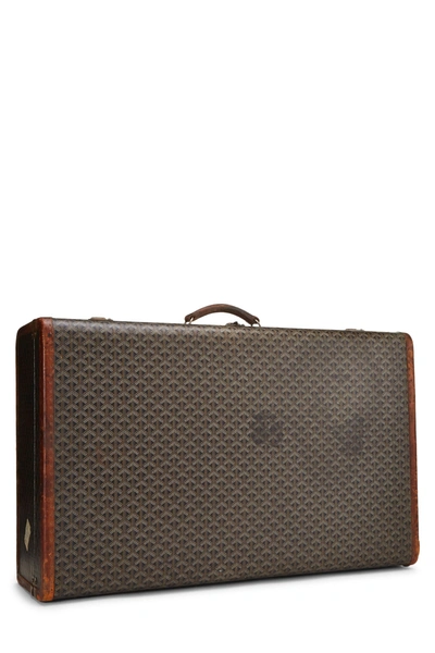 Pre-owned Goyard Black Ine Coated Canvas Suitcase