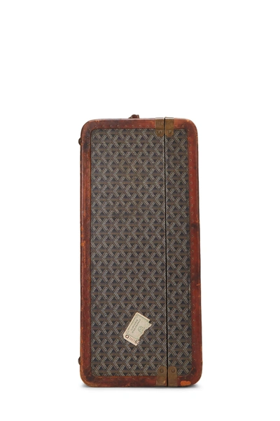 Pre-owned Goyard Black Ine Coated Canvas Suitcase