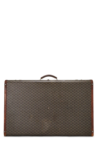 Pre-owned Goyard Black Ine Coated Canvas Suitcase