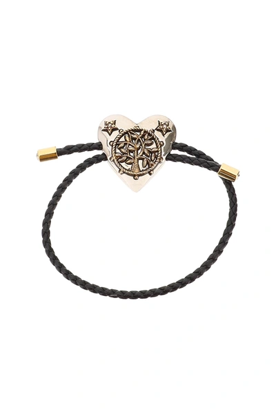 Shop Alexander Mcqueen Heart Friend Bracelet In Black (black)