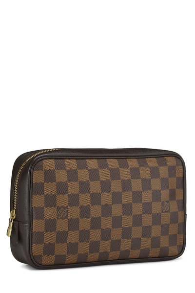 Pre-owned Louis Vuitton Damier Ebene Truth Toiletry 25