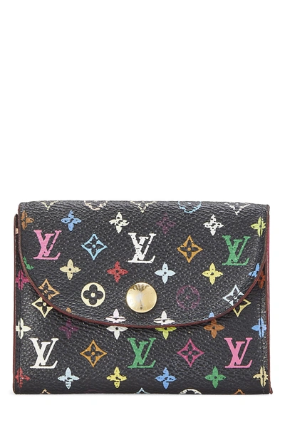 Pre-owned Louis Vuitton Takashi Murakami X  Black Multicolore Card Holder