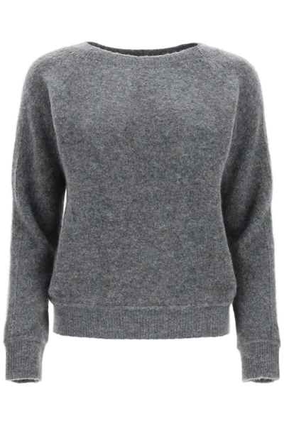 Shop Apc Laya Sweater In Gris Chine (grey)