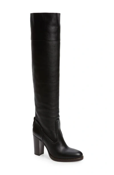 Shop Chloé Emma Over The Knee Boot In Black
