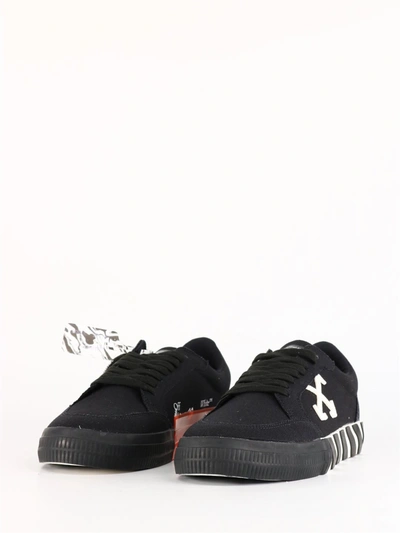 Shop Off-white Low Vulcanized Sneakers In Black