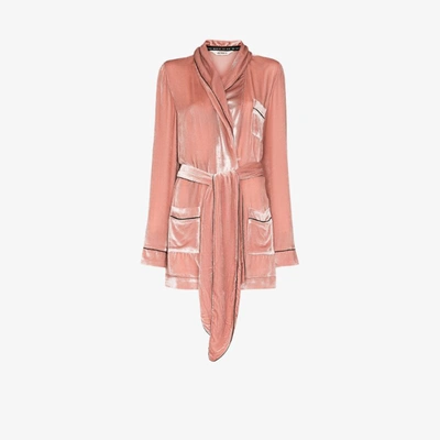 Shop Sleeping With Jacques The Bon Vivant Robe In Pink