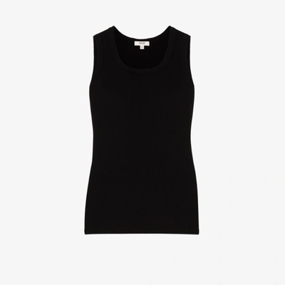 Shop Agolde Poppy Ribbed Tank Top - Women's - Organic Cotton/spandex/elastane/tencel™ In Black