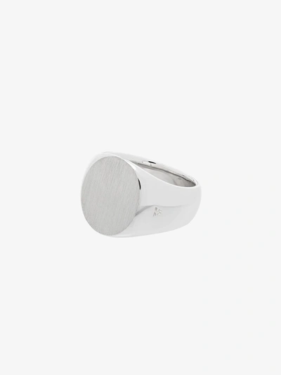 Shop Tom Wood Sterling Silver Oval Satin Ring