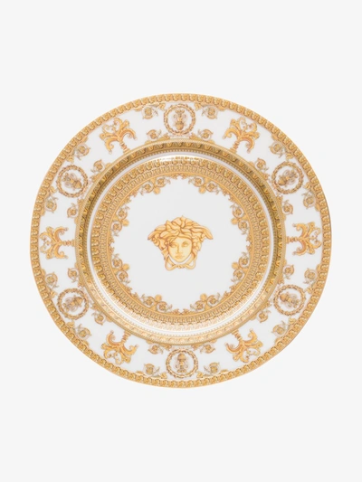 Shop Versace Tableware White I Love Baroque Porcelain Plate