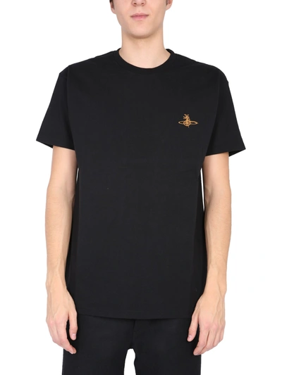 Shop Vivienne Westwood Boxy Fit T-shirt In Black