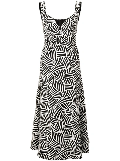 Shop Alexis Minasa Printed Dress In Black