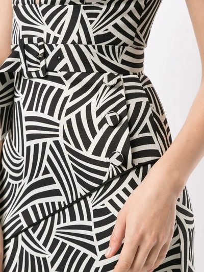 Shop Alexis Minasa Printed Dress In Black