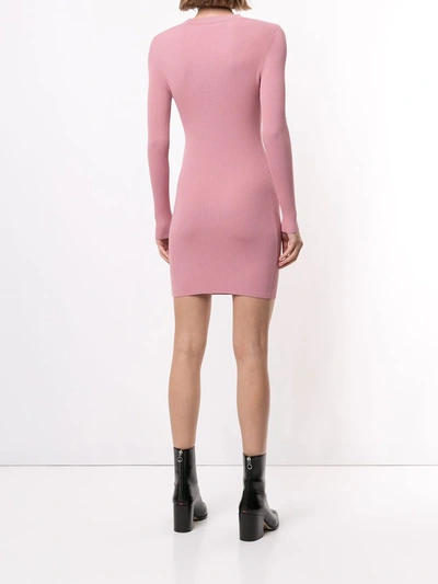 Shop Alexis Maci Knitted Dress In Pink