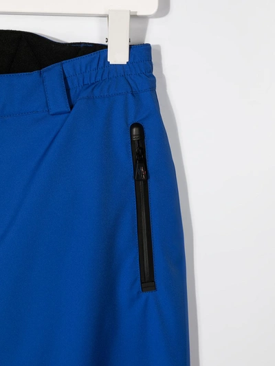 Moncler Straight-leg Cargo Trousers In Blue