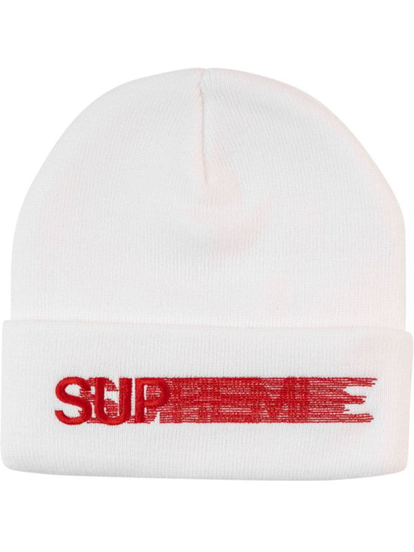 white supreme beanie