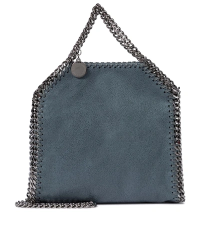Shop Stella Mccartney Falabella Tiny Shoulder Bag In Blue