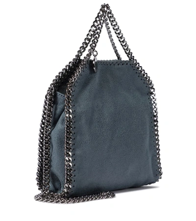 Shop Stella Mccartney Falabella Tiny Shoulder Bag In Blue