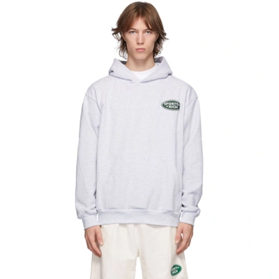 Sporty And Rich Grey Land Rover Edition Logo Patch Hoodie In Ash Grey/gr |  ModeSens