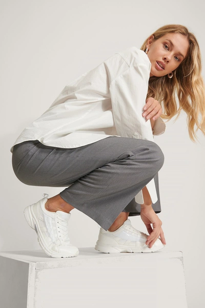 Shop Na-kd Glozzy Sneaker - White In White/white