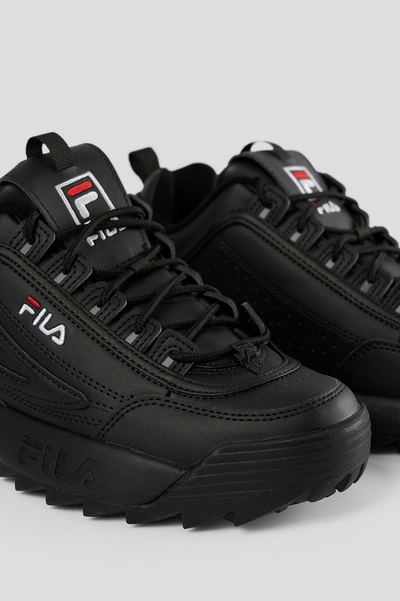 Shop Fila Disruptor Low Wmn Sneaker - Black In Black/black