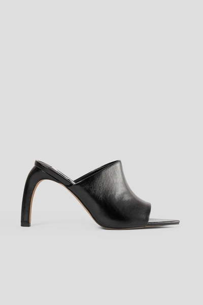 Shop Na-kd Curve Heel Mules - Black