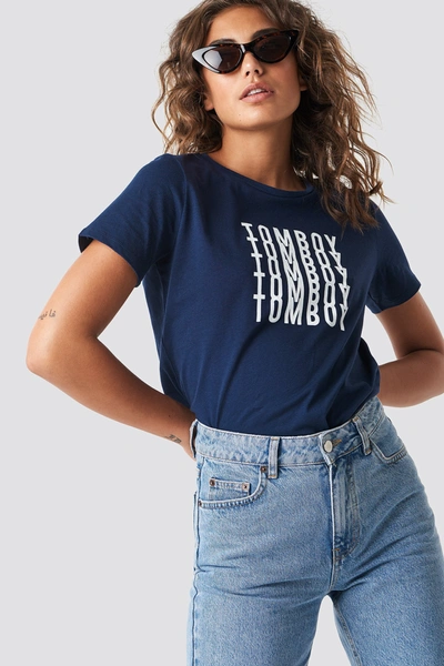 Shop Astridolsenxnakd Tomboy Tee - Blue