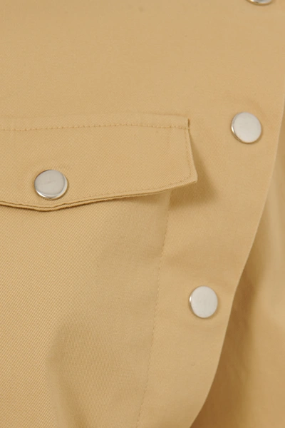 Shop Manon Tilstra X Na-kd Button Shirt Beige