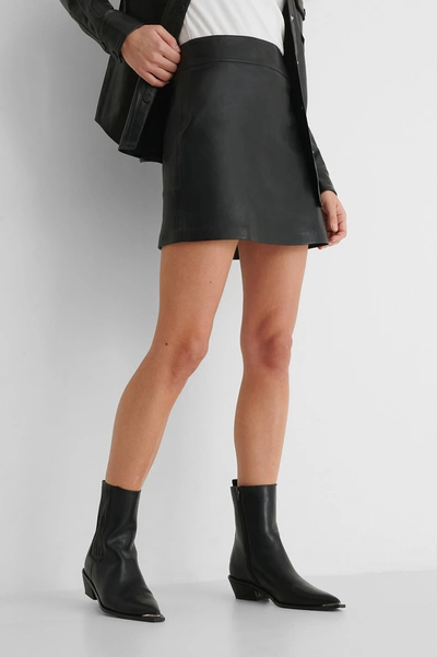 Shop Mango Simple Skirt - Black