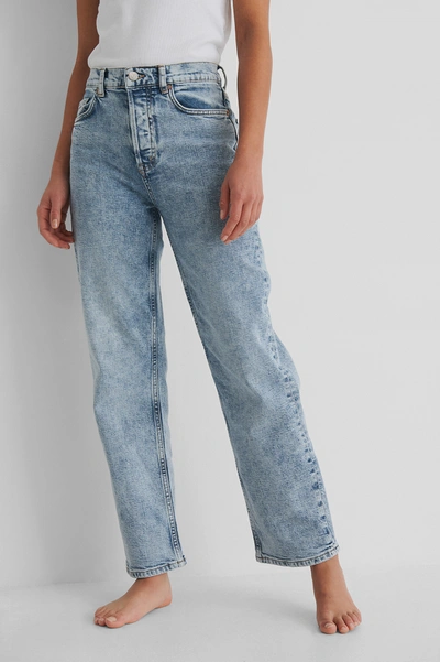 Shop Mango Premium Crop Jeans - Blue