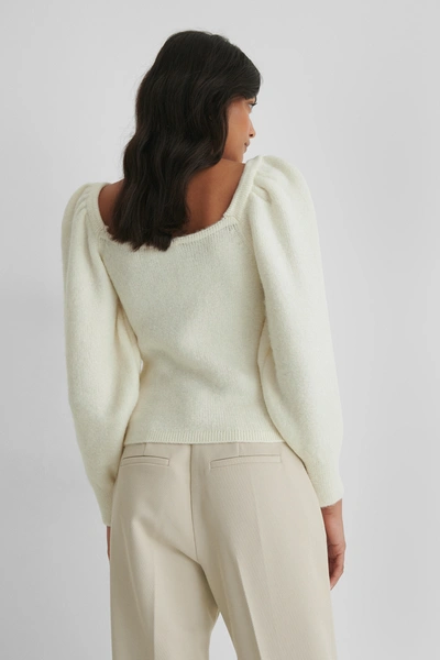 Shop Mango Miau Sweater - Offwhite In Light Beige