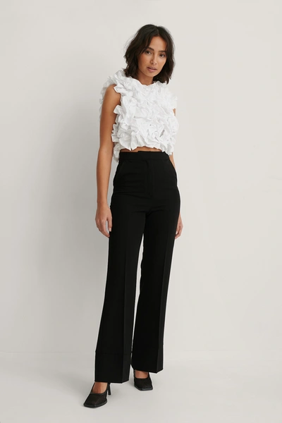 Shop Dressing Up At Home X Na-kd Volume Puffy Top - White