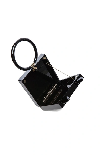 Shop Charlotte Olympia Kitty Clutch In Black