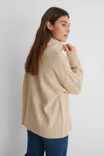 Shop Mango Taldorac Sweater - Beige In Camel