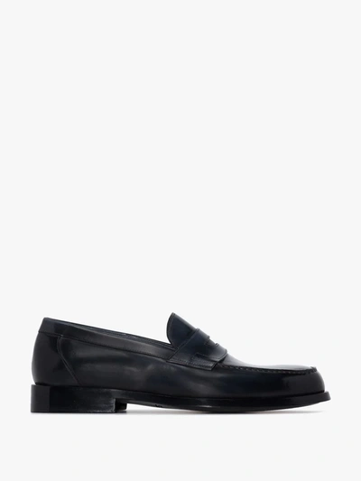 Shop Santoni Klassische Loafer In Blau